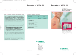 Prontoderm® MRSA Kit Prontoderm® MRSA Kit