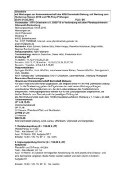 Griesheim mit Wertungen zur Kreismeisterschaft des KRB Darmstadt