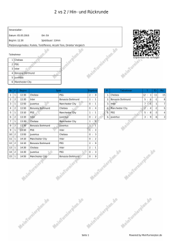 Druckansicht - MeinTurnierplan.de
