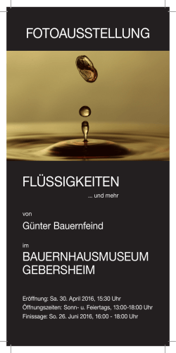 Flyer der Fotoausstellung PDF - Bauernhausmuseum