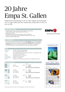 20 Jahre Empa St. Gallen
