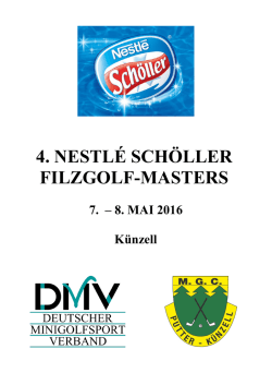 DMV &ndash; Filzgolf-Masters - Deutscher Minigolfsport Verband