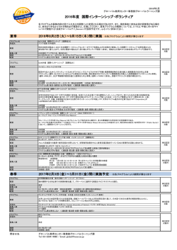 プログラム一覧 - 法政大学 グローバル教育センター
