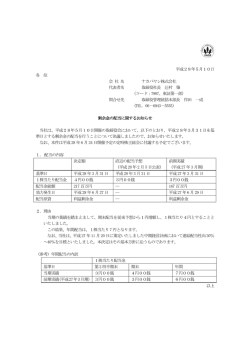 剰余金の配当に関するお知らせ
