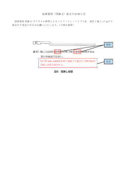 技術資料（T36-1）改正のお知らせ