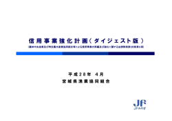 信用事業強化計画（ダイジェスト版）
