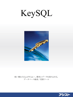 KeySQL製品パンフレットダウンロード