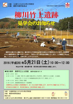 柳川 竹上 遺跡 - top of 全国埋蔵文化財法人連絡協議会