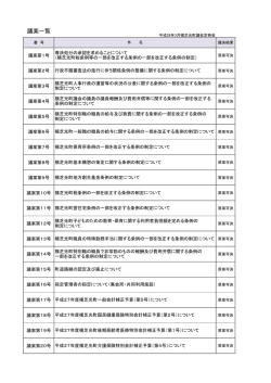 議案一覧 - 横芝光町