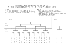 H28関東予選トーナメント表 - 栃木県の高等学校ソフトボールの情報を