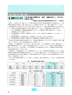 茨城県内主要企業の経営動向調査結果2016年1～3月期 / 茨城県内