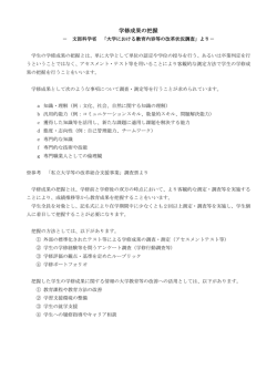 学修成果の把握