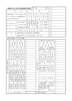 医療法人の所得に関する計算書（PDF：101KB）