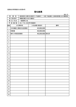 （水槽付き消防ポンプ自動車（Ⅰ－B型））物品購入