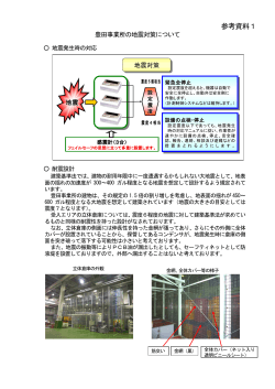 参考資料1 豊田事業所の地震対策について