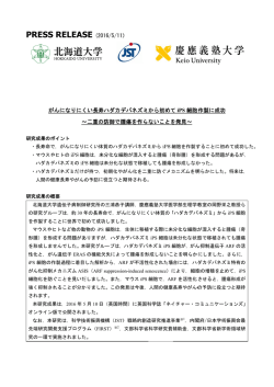 記者発表資料（PDF）