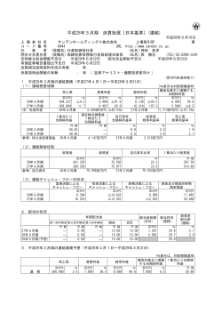 IR情報を掲載しました。