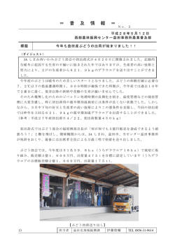 ＝ 普 及 情 報 ＝