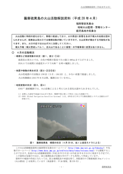 薩摩硫黄島の火山活動解説資料（平成 28 年4月）