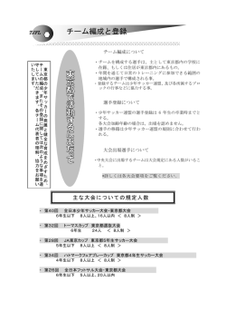 印刷はこちらから - 東京都少年サッカー連盟