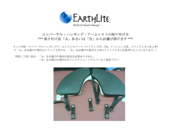 ユニバーサル・ハンギング・アームレストの取り付け方 *** 取り付け法「A