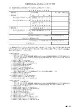 介護保険法による保険収入に関する明細