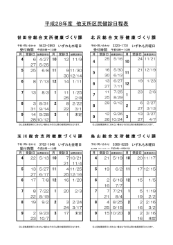 平成28年度 区民健診チラシ(裏) (PDF形式 82キロバイト)