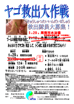 ヤゴ救出大作戦
