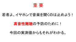 若者よ、イヤホンで音楽を聞くのは止めよう!