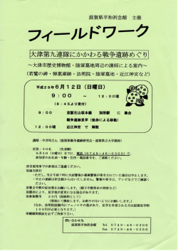 フィールドワークちらし（PDF：832KB）