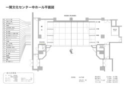 一関文化センター中ホール平面図