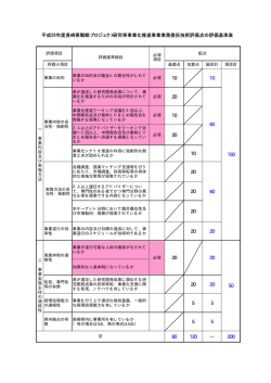 評価基準表［PDFファイル／13KB］