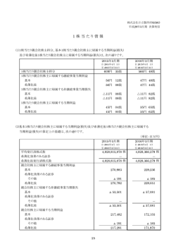 1株当たり情報(PDF形式、41kバイト)