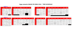 Eggs presents SAKAE SP-RING 2016 TIME SCHEDULE