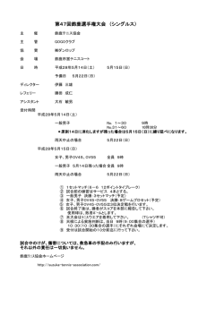 ドロー - 鈴鹿テニス協会
