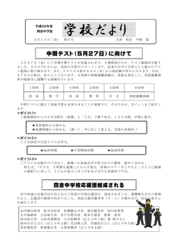 学校だより