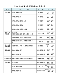 委員名簿（記者配布用） （PDF : 40KB）