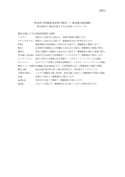 「香煎茶の肥満改善効果の検討（二重盲検比較試験）」