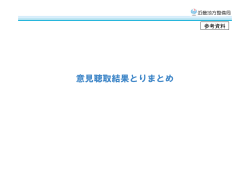 意見聴取結果とりまとめ - 国土交通省近畿地方整備局