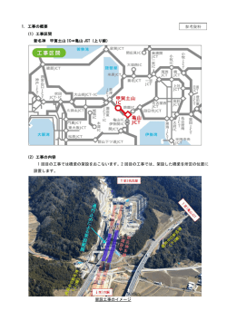 工事の概要やう回ルートなど