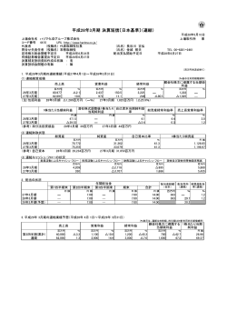 2016年3月期決算短信
