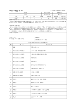 平成28年度シラバス - 文化学園長野専門学校