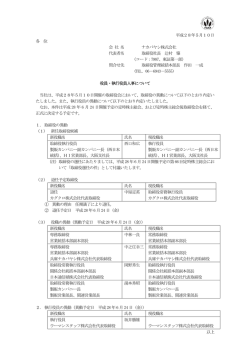 平成28年5月10日 各 位 会 社 名 ナカバヤシ株式会社 代表者名