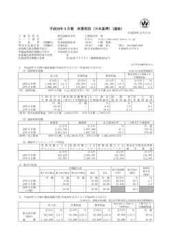 決算短信 - 旭化成株式会社