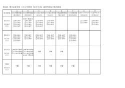 試合会場・時間 予定表