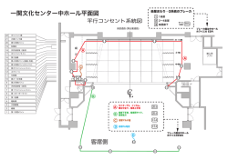 一関文化センター中ホール平面図