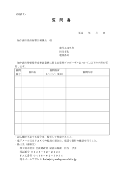 質問書 [PDFファイル／87KB]