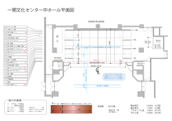 一関文化センター中ホール平面図
