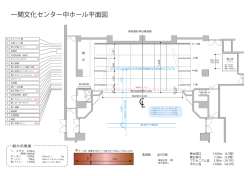 一関文化センター中ホール平面図