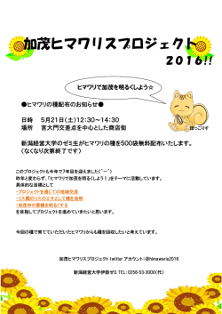 加茂ヒマワリスプロジェクト